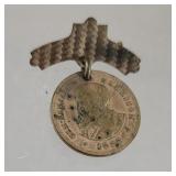 1888 general Harrison pendant/pin - the pin is