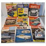 Box old car magazines