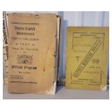 1917 Athens PA IOOF program, and 1883 East Troy