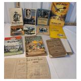 Box misc ephemera - almanacs, maps, Americana