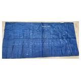 1855 map of Corning on cloth approx 33"x55"