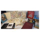 Large box of stamps and albums - we are throwing