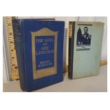 2 Abraham Lincoln books - the soul of Abe Lincoln