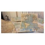 Box nice maps including Great lakes region, asia,