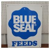Blue seal feeds sign 24"30"