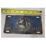 1955 NY thruway authority license plate