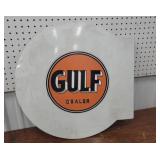 Gulf dealer flange sign 22"