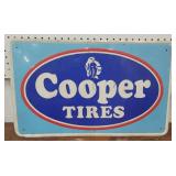 Aluminum Cooper tires sign 26"16"