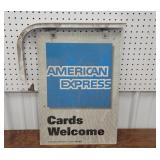 American Express double sided aluminum sign