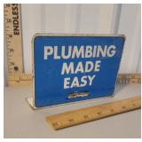 Small Heavy plumbing Made easy flange sign