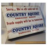 Metal Sign - Country squire enriched bread