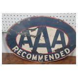 Galvanized AAA recommend sign double sided