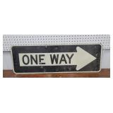Aluminum One way sign 36"12"