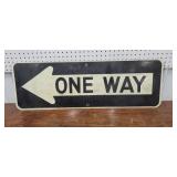 Aluminum One way sign 36"12x