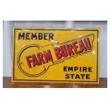 Farm bureau sign 12"8"