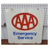 AAA emergency service double sided 18"sq
