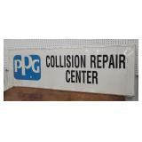PPG collision repair sign 72"24"