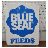 Blue seal feeds sign 24"30"