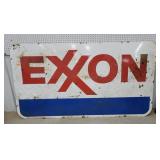 Exxon porcelain double sided sign 83"45"