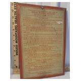 American radiator company tin tacker sign dated