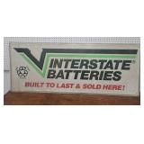 Aluminum interstate batteries sign 60"24"
