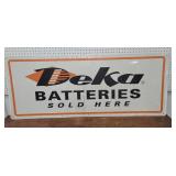 Aluminum DEKA batteries sign 60"24"