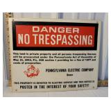 Pennsylvania electric company danger - no