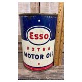 Esso 1 quart motor oil can