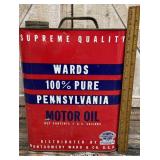 Wards 2 gallon motor oil can