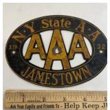 Jamestown AAA badge 1932