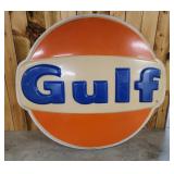 Plastic Gulf sign 78"72"
