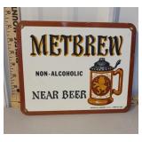 NJ Sign - Metbrew non-alcoholic near beer