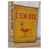 C-EM-DIE cattle fly killer sign - Hermon NY