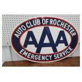 Porcelain double sided AAA auto club of Rochester