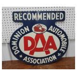 Porcelain Dominion automobile association double