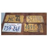 4 license plates
