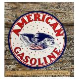 Porcelain American Gasoline sign