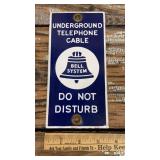 Porcelain Bell System Underground Telephone Cable