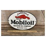 Porcelain gargoyle motor oil