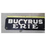Bucyrus Erie sign