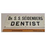 Dr S.S. Seidenberg sign plastic sign