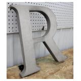 Large alum. Letter R monogram sign