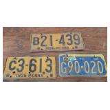 3 pa license plates
