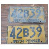 1934 pa license plates