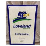 Loveland products sign approx 16"x24"