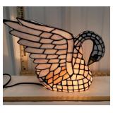 Beautiful slide glass swan lamp - one small piece