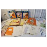 Box scrapbooks, star wars books, etc