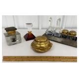 Perfume bottles & ink wells