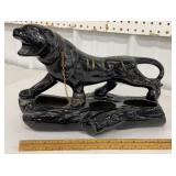 MCM ceramic panther tv planter