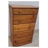 Pine highboy dresser 24"14"41"